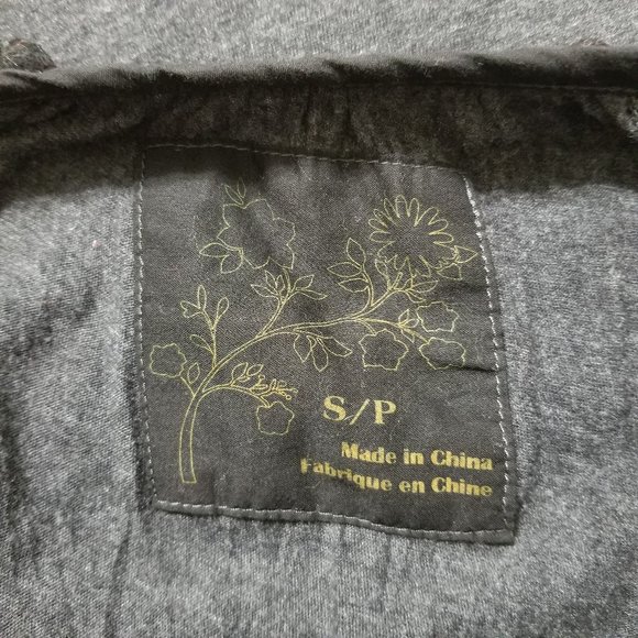 C. Keer top Small peasant pom trim floral embroidered bogo keyhole Anthropologie - Picture 9 of 10